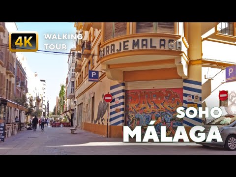 Málaga – 4K Walk around Soho