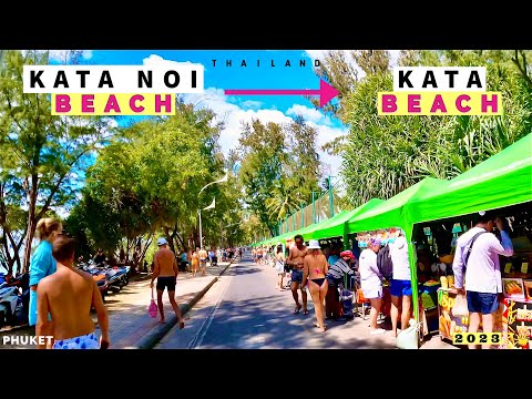 Phuket 2023 | What I LOVE About Kata Beach | Walk & Drive Beach Tour | Thailand