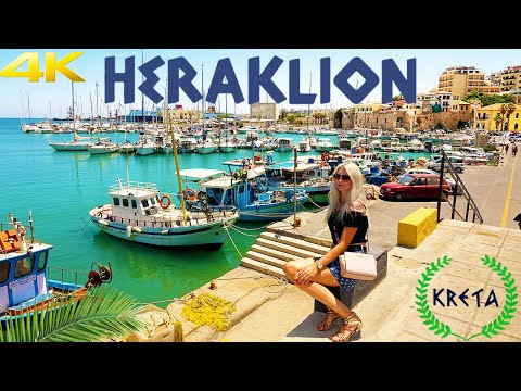 HERAKLION CRETE GREECE 4K 2020 IRAKLION